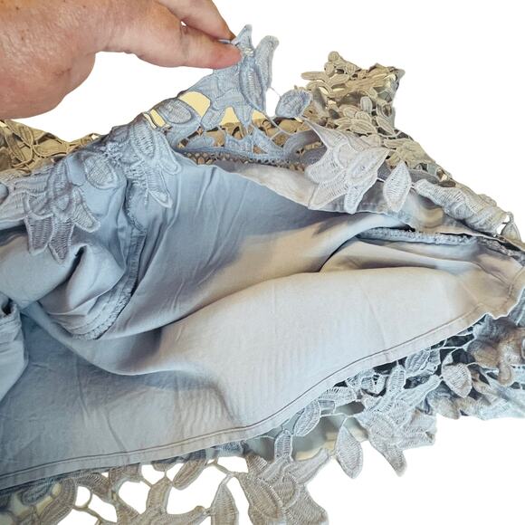 ASTR the Label Lavender Lace Overlay Off the Shoulder Party Dress Women Sz M NWT - Picture 7 of 11